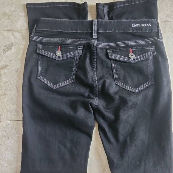 63 Guess black Sophie Skinny bootcut jeans - Picture 2 of 8